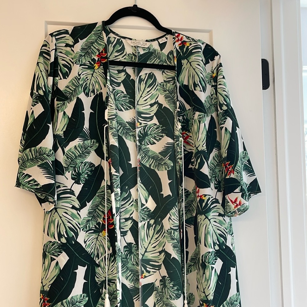 Rachel Zoe Palm Print Duster